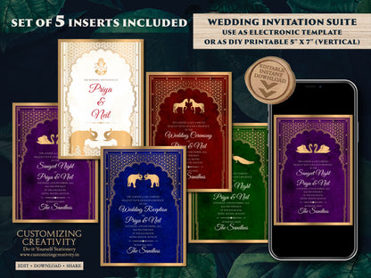 Indian Wedding cards Hindu as Indian invitation card Hindu, Indian Shaadi invite templates Hindu & Hindu Wedding invite card Indian template