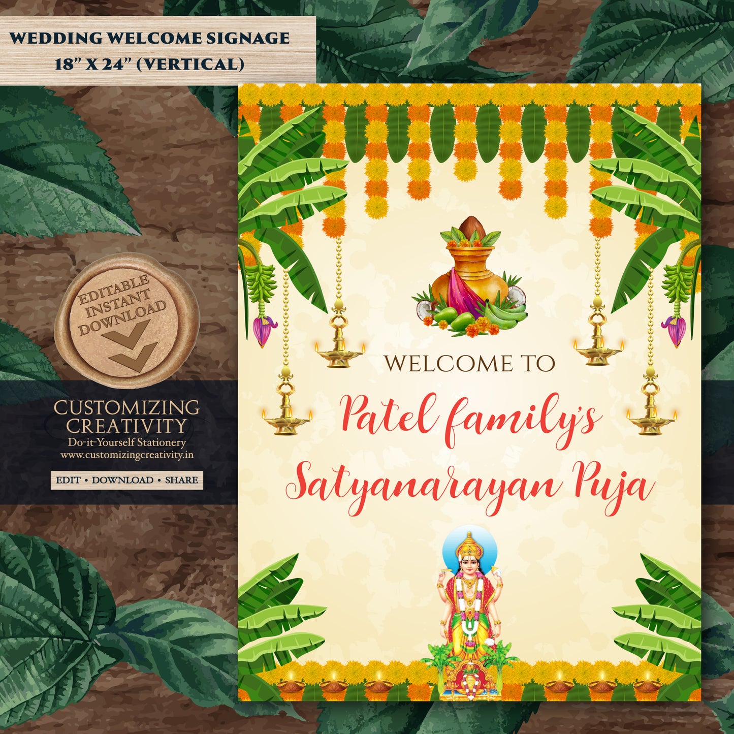Satyanarayan katha Welcome sign Indian pooja signs, Satyanarayan Pooja Indian pooja welcome signs, Indian puja signs Satyanarayan Puja signs