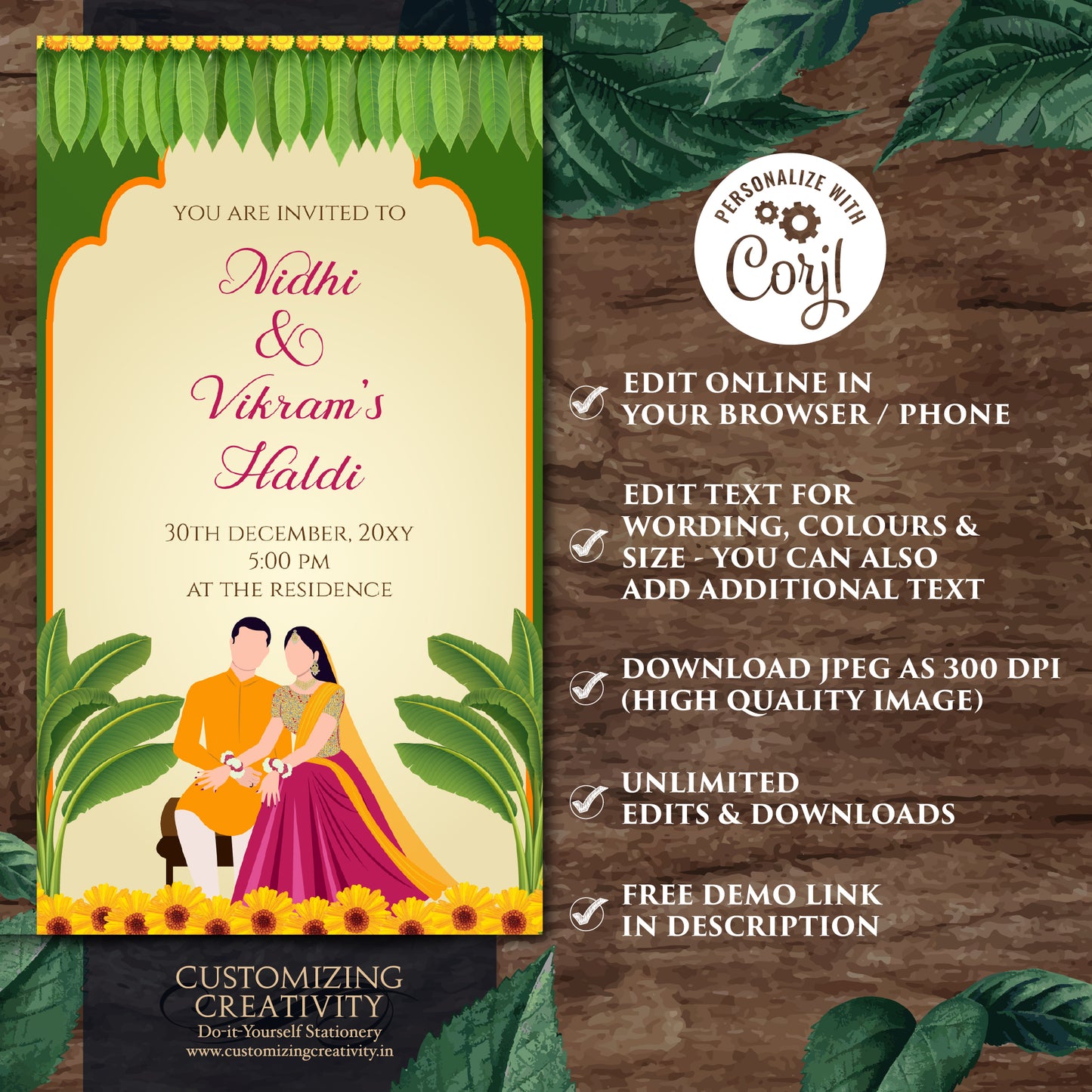 Haldi invites Digital Haldi invitations, Mayoun invitations & Mehndi invitations, Digital Mayoun invites as Dholki invitations Mehndi invite
