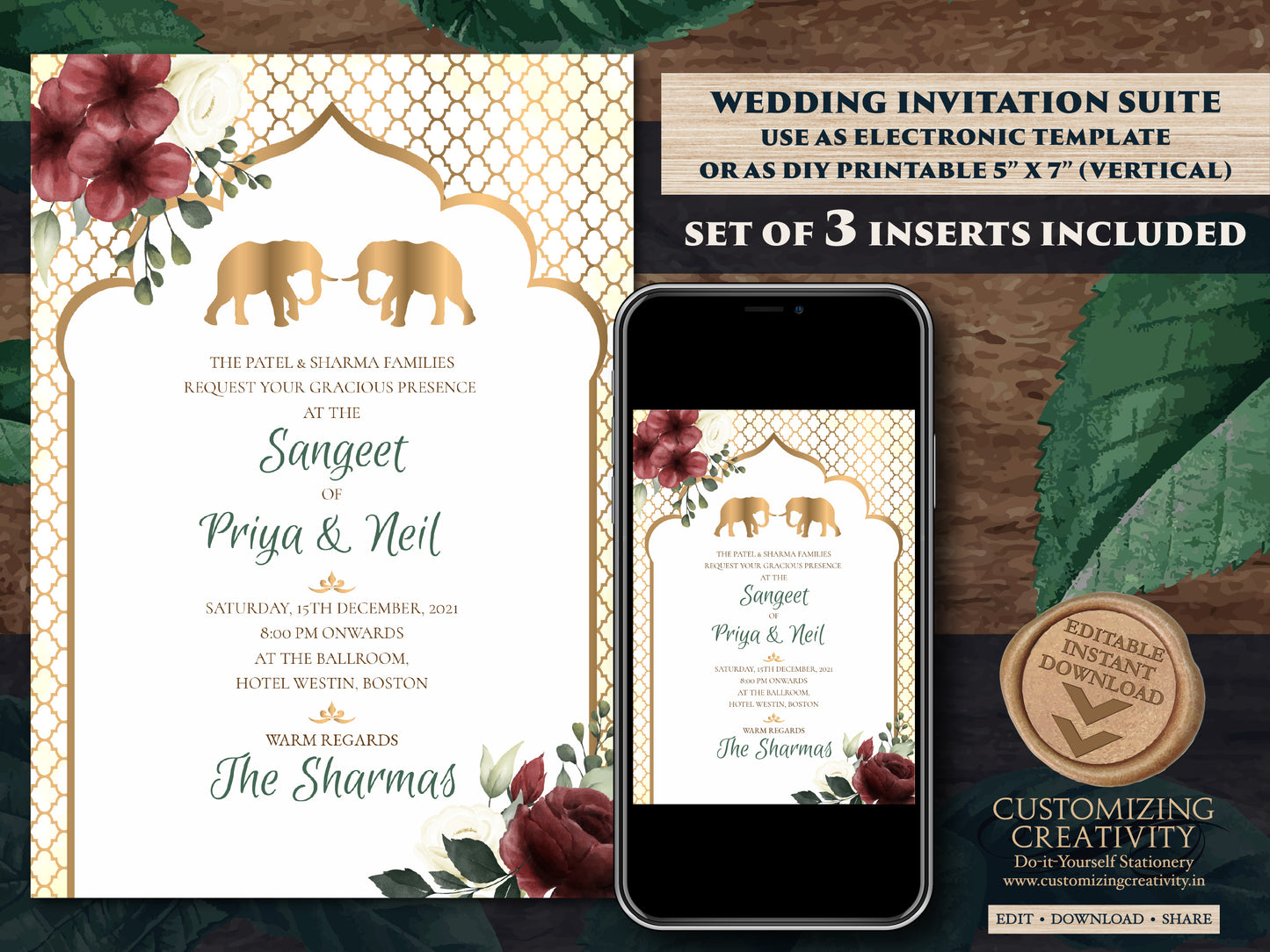 Indian Wedding Invitations as Elephant Invitation Indian, Peacock invitations Wedding as Indian invitations Hindu wedding, Indian Invites