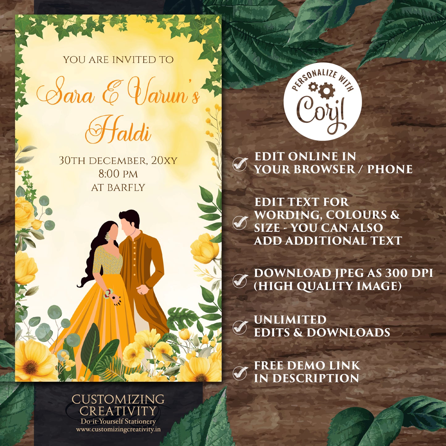 Haldi invitations Digital Haldi invites, Mayoun invitations & Mehndi invitations, Digital Mayoun invites as Dholki invitations Mehndi invite