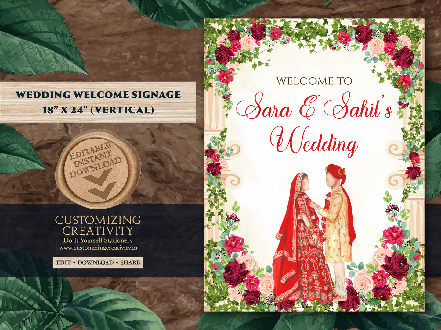 Indian Wedding decor as Desi Wedding Sign, Hindu Wedding sign Indian as Indian Wedding sign, Hindu Wedding Welcome sign Hindu Welcome sign