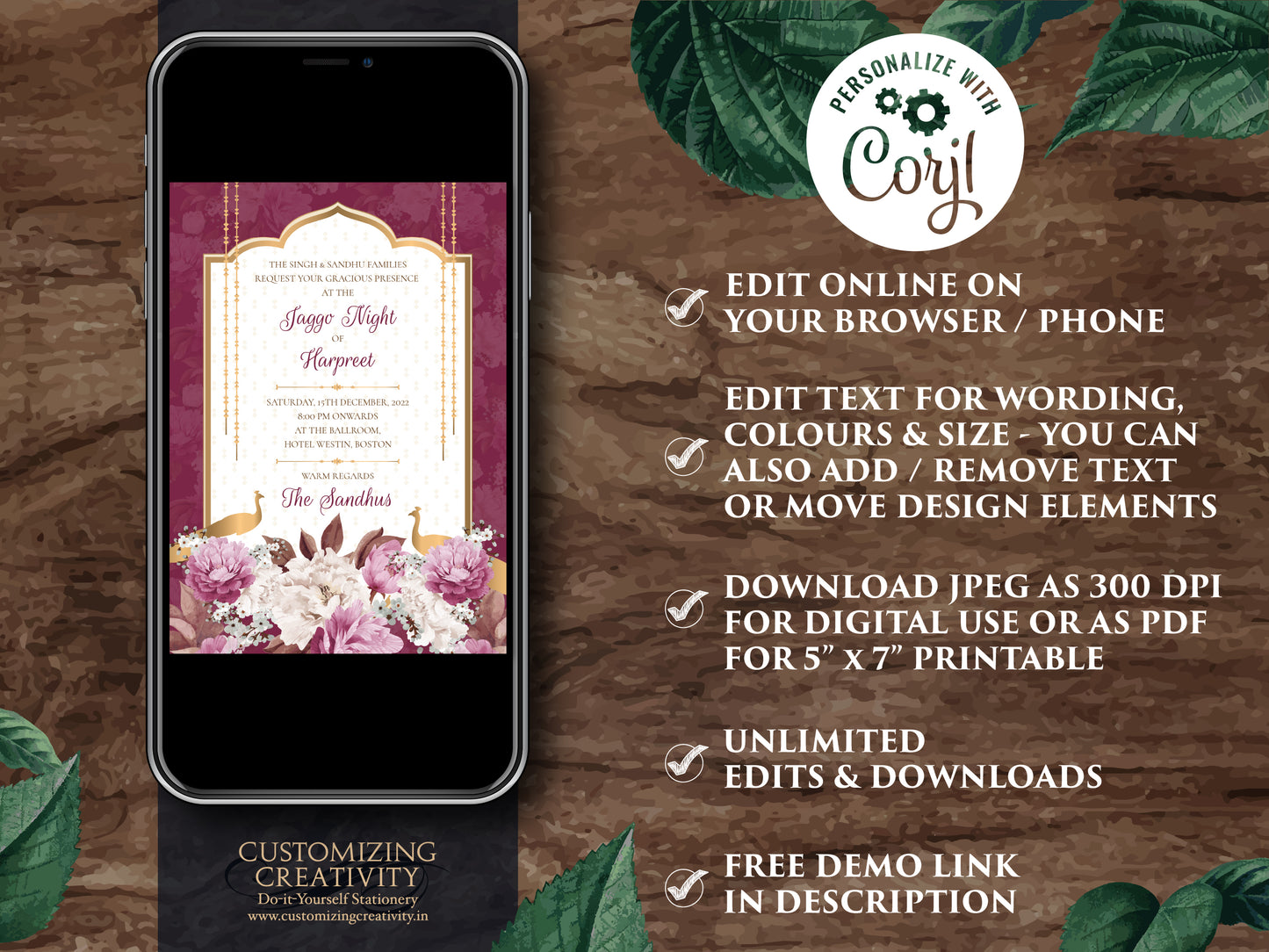 Peacock Invitations as Peacock Wedding cards Indian, Hindu Wedding invites Peacock & Hindu invitation electronic Indian digital wedding card