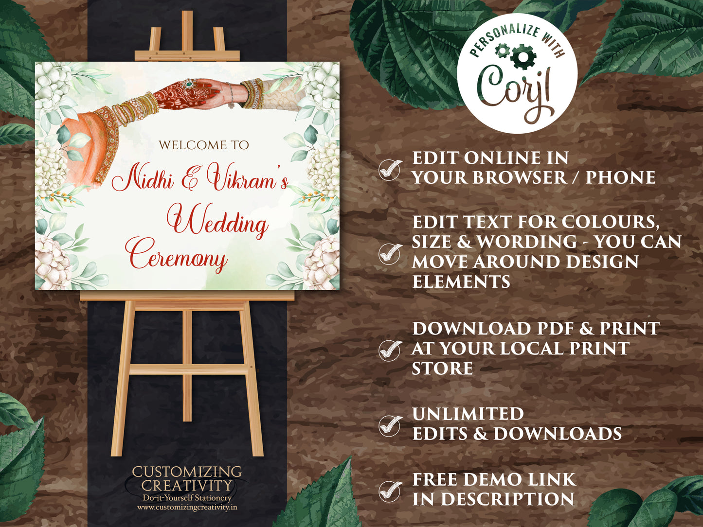 Indian Wedding decor as Indian Welcome signs, Wedding Welcome sign Indian as Hindu Wedding signs, Indian Wedding signs & Hindu Wedding signs