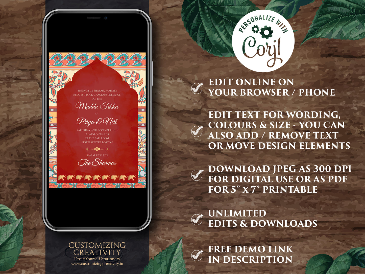 Elephant Wedding invites Sikh & Elephant invitations Indian, Sikh invitations Anand Karaj Wedding cards as Indian Wedding cards Elephants