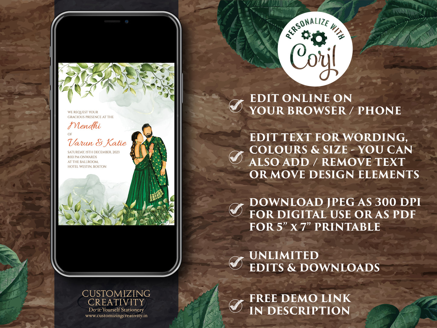Indian Wedding Invitations & Indian wedding cards, Indian invitations as Indian Wedding invite, Hindu wedding cards as Hindu Wedding invites