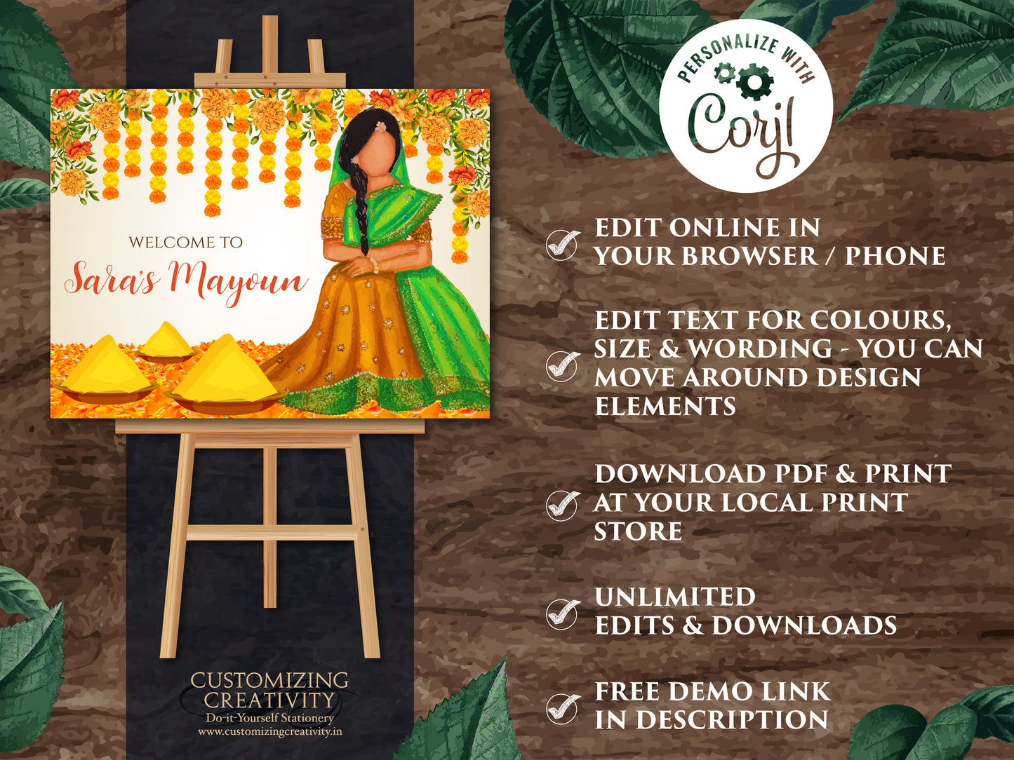 Mayoun welcome signs Mayoon signs Haldi decor, Mayoun sign Haldi signs, Haldi Welcome sign & Mehndi sign, Mehndi welcome sign as Dholki sign
