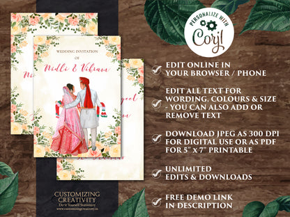 Hindu Wedding cards & Hindu invitation, Indian wedding card as Hindu Wedding invite, Hindu wedding invitation as Indian Wedding invite