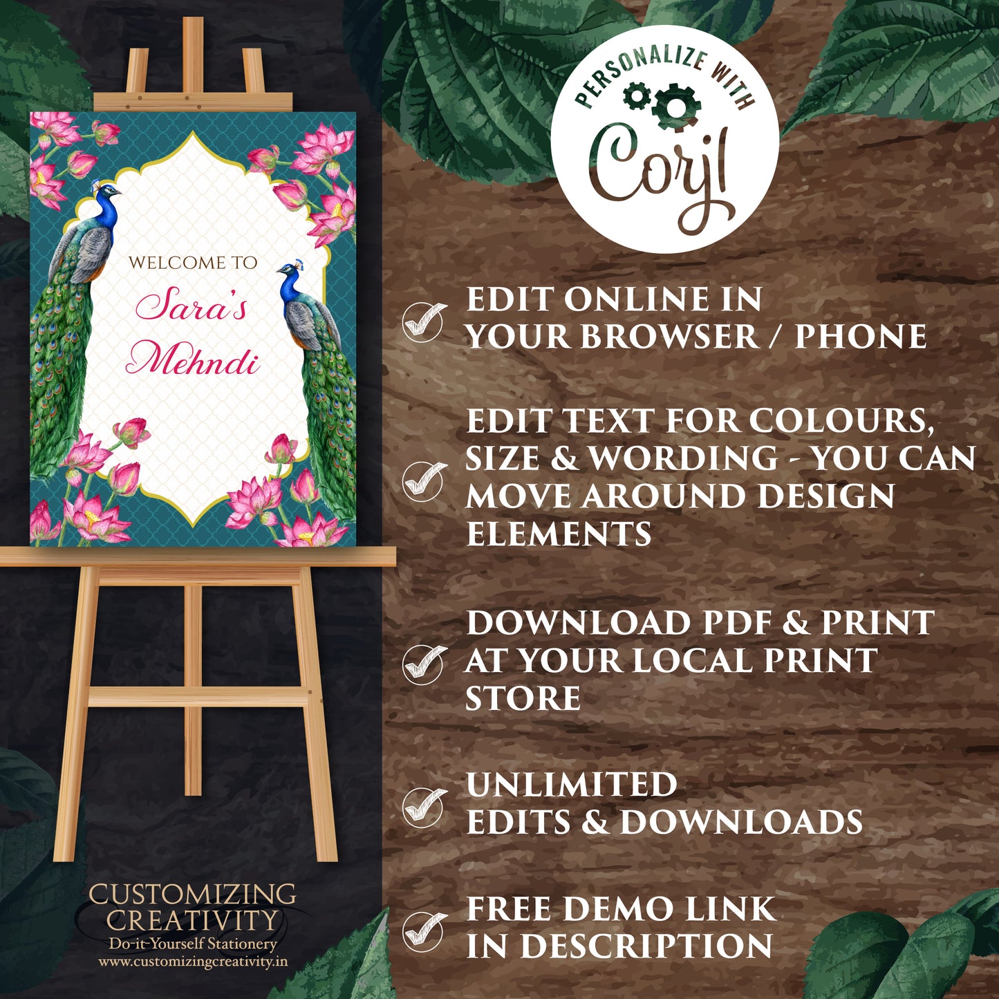 Mehndi welcome signs as Mehendi decor, Mehndi posters & Mehendi Welcome Sign, Mehndi sign board as Mehndi signs, Mendhi welcome signs