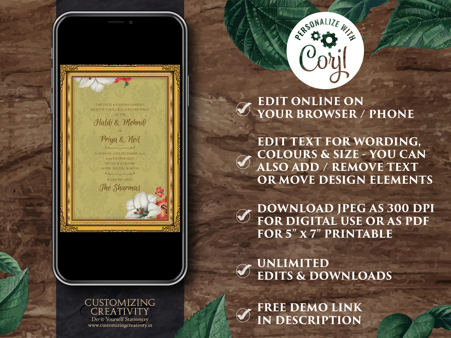 Indian wedding card & Digital Indian Invitations, Indian Wedding invites as Desi Wedding card Indian invites, Hindu invitations Electronic