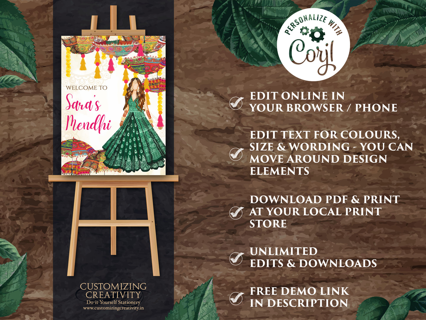 Mehndi Welcome signs & Mendhi decor sign Umbrella, Mehndi Signs as Mehndi poster, Mendhi Umbrella Desi decor as Mehendi signs, Mendhi signs