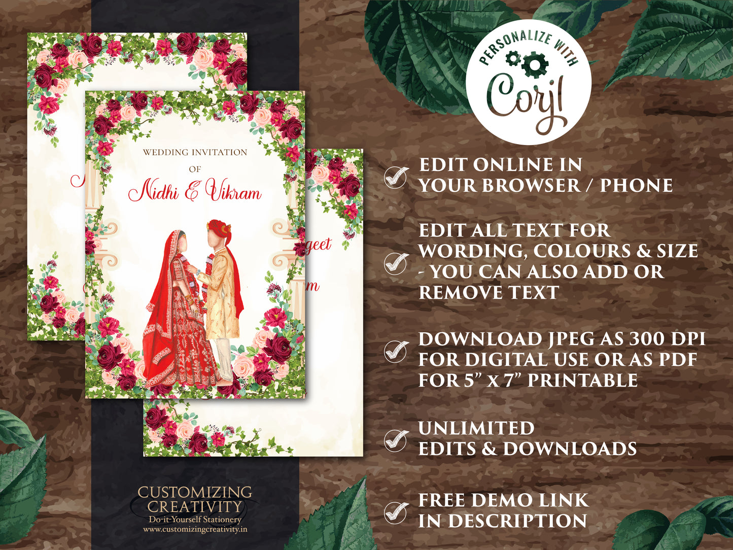 Hindu invitations & Hindu Wedding cards, Indian wedding card as Indian Wedding invite, Indian wedding invitation as Wedding invite Indian