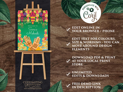 Mehndi Decor as Mehndi Signs, Mehendi signs as Mendhi signs, Mehndi Welcome signs as Mehendi decor, Mendhi Welcome sign as Welcome to Mehndi