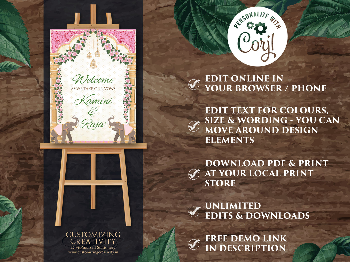 Indian Wedding signs & Hindu Wedding signs Indian, Indian Wedding welcome sign Hindu as Indian Wedding decor, Hindu wedding welcome Indian
