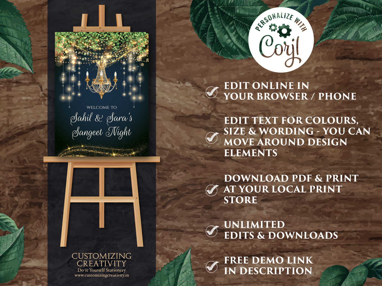 Sangeet Welcome Sign & Sangeet Decor, Sangeet Sign as Indian Wedding Poster Sangeet Night Sign, Sangeet Welcome board as Indian Wedding Sign