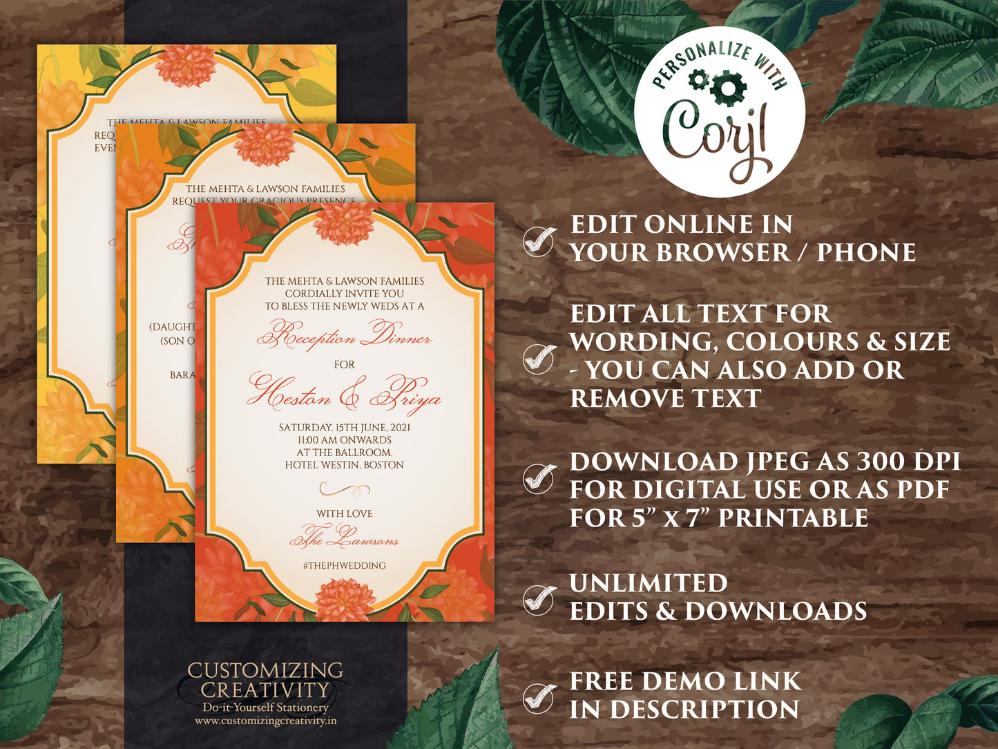 Marigold invitations Wedding as Indian invites Marigold, Orange Wedding card & Marigold Shaadi card Hindu, Hindu invitations Indian Wedding