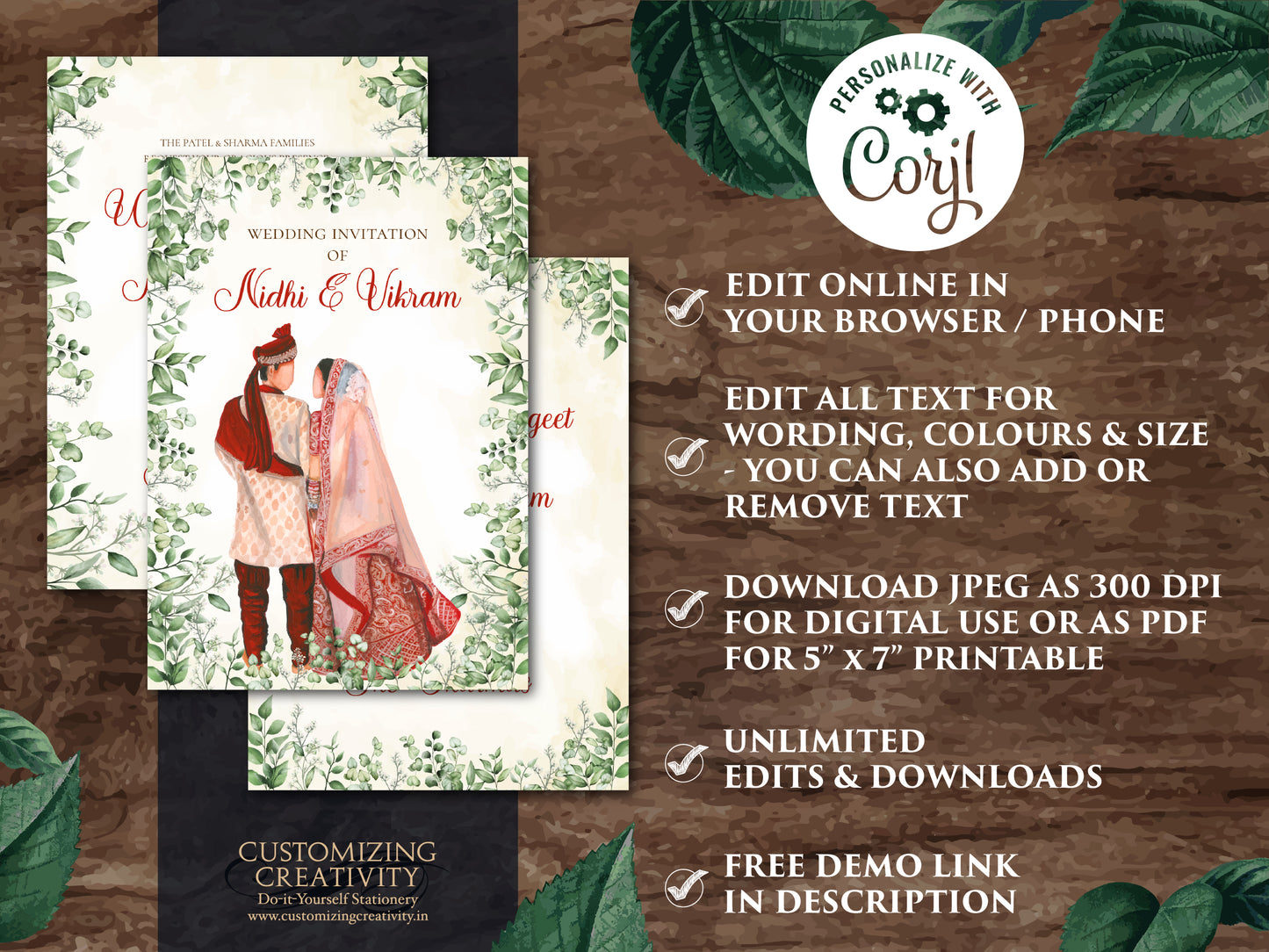 Indian wedding card Wedding invite Indian, Indian wedding invitation as Indian Wedding invite, Hindu invitation & Hindu Wedding Invitation