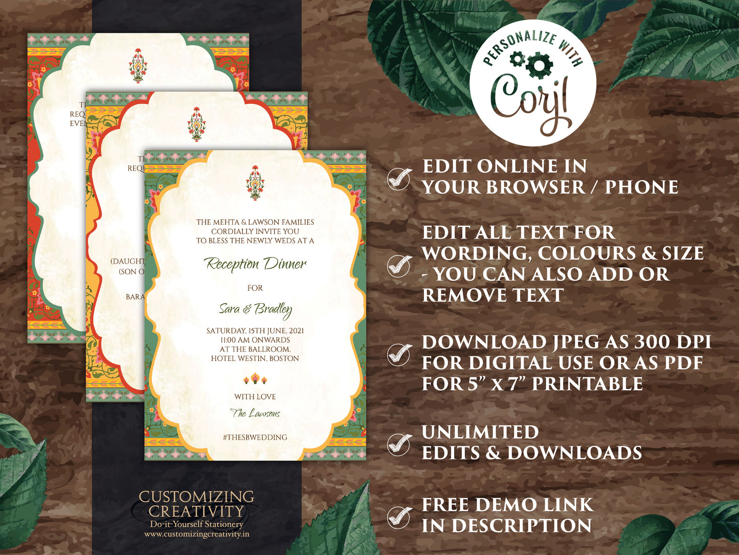 Indian Wedding Invitations as Hindu Wedding card, Hindu invitations Wedding as Royal Wedding invite, Indian invites for Hindu Shaadi cards
