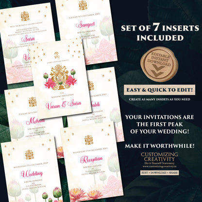 Indian wedding invite Gujarati Kankotri, Hindu invitation as Digital Hindu Wedding card Indian Wedding invitation, Hindu wedding invitation