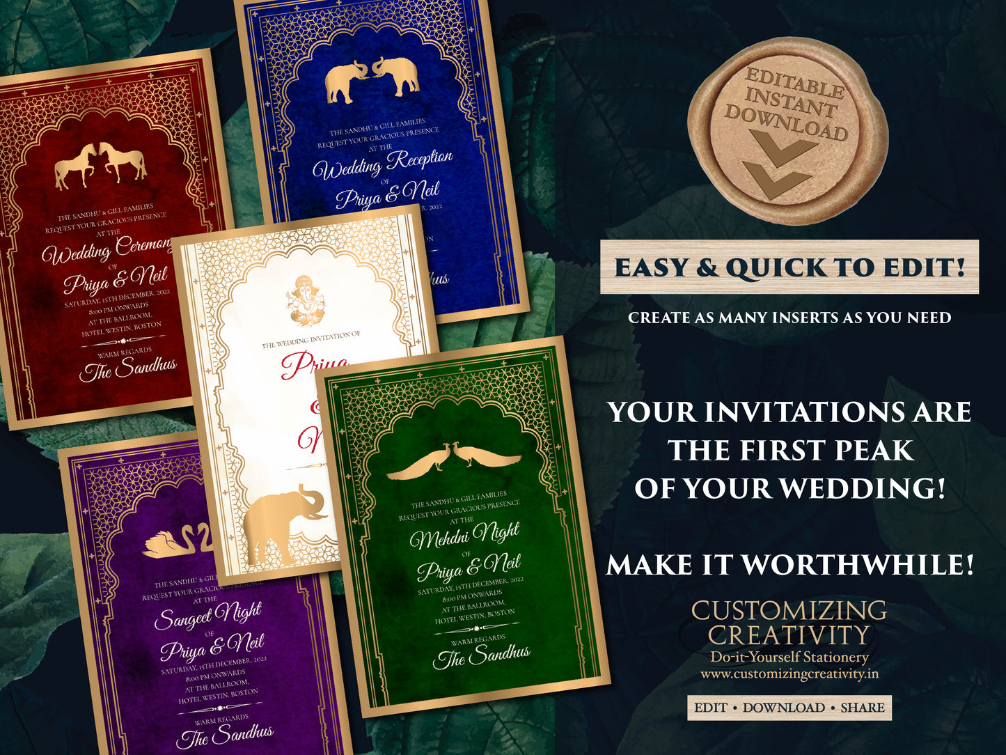 Indian Wedding cards Hindu as Indian invitation card Hindu, Indian Shaadi invite templates Hindu & Hindu Wedding invite card Indian template