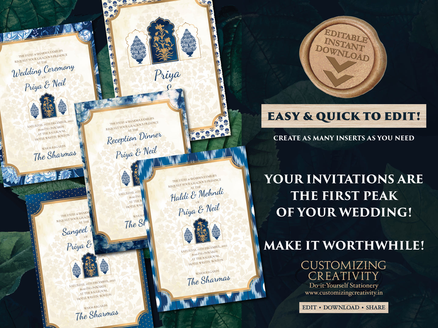 Indian Wedding Invitation Digital as Indian Wedding card Hindu, Indian invites Hindu & Indian invitations Hindu invitations, Shaadi invites