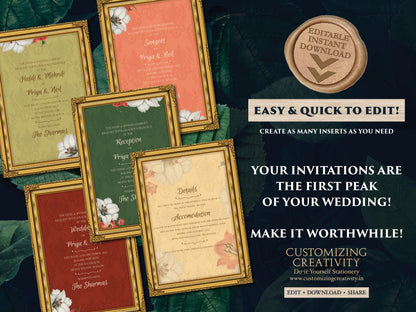 Indian wedding card & Digital Indian Invitations, Indian Wedding invites as Desi Wedding card Indian invites, Hindu invitations Electronic