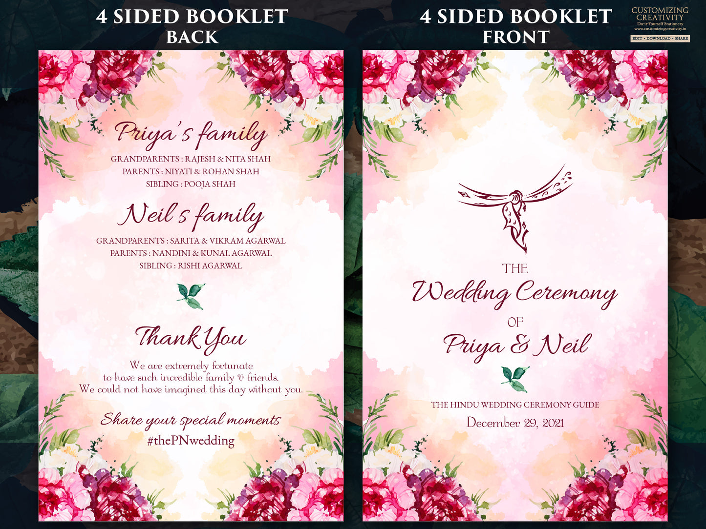 Hindu Ceremony program as Shaadi Program infographics Hindu wedding, Hindu Wedding Program as Indian Wedding Program printable Pheras guide