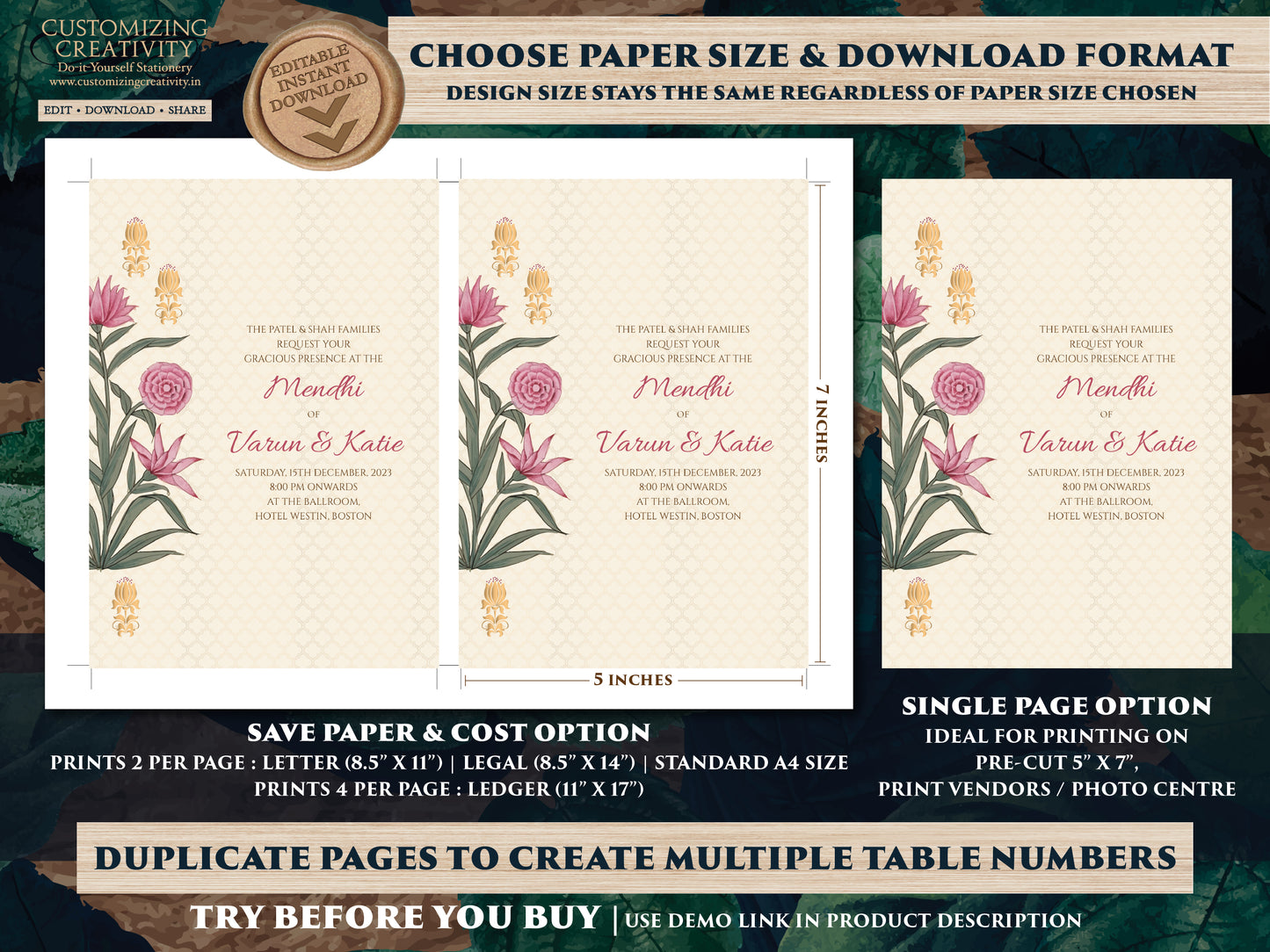 Wedding invites Indian & Wedding invitation Indian, Indian wedding card as Indian wedding invites, Hindu Wedding Invitation as Hindu invites