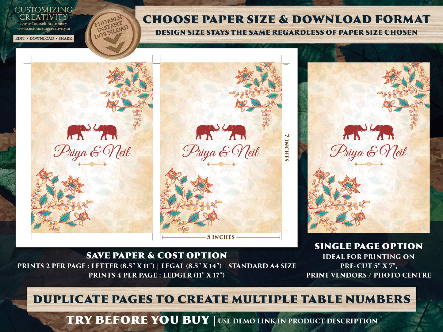 Elephant Wedding invites Sikh & Elephant invitations Indian, Sikh invitations Anand Karaj Wedding cards as Indian Wedding cards Elephants