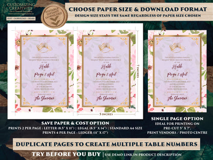 Indian invites Desi & Indian Invitations Digital, Floral Hindu Wedding invitations as Indian Wedding card Hindu, Electronic Hindu invitation