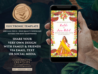 Holud invitation as Maiyan invites, Holud invites as Pithi cards, Haldi invitations & Pithi Invites, Mayoun invitations as Pithi invitations