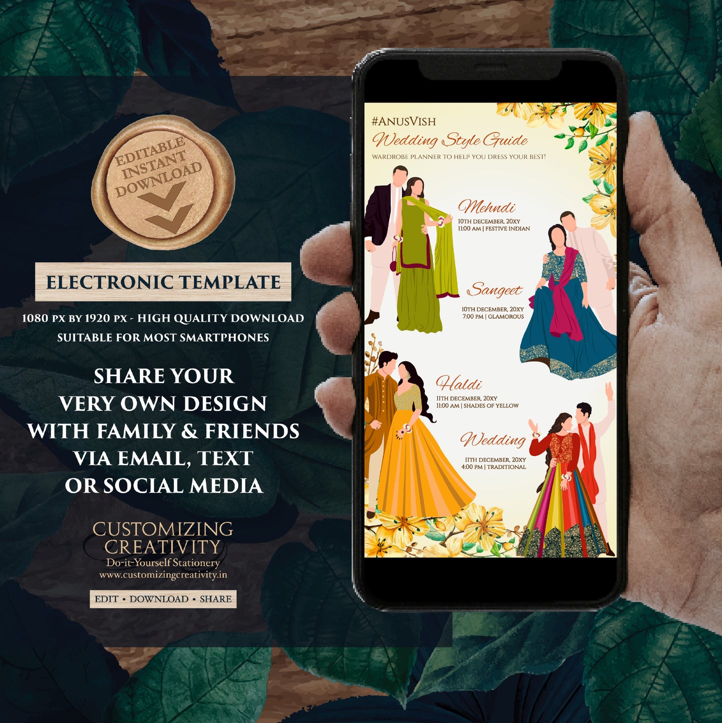 Indian Wedding Program Hindu Wedding Wardrobe Planner, Indian wedding itinerary as Digital Indian wedding Timeline & Hindu Wedding Program