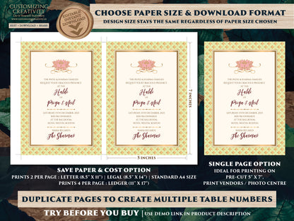 Indian Wedding Digital Invitation as Indian Wedding invitation card Hindu, Indian invite template & Indian invite, Hindu Wedding card Indian