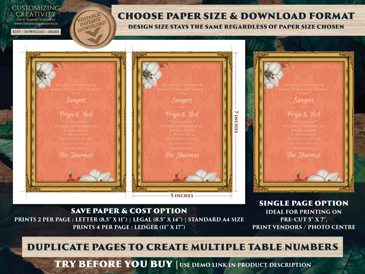Indian wedding card & Digital Indian Invitations, Indian Wedding invites as Desi Wedding card Indian invites, Hindu invitations Electronic
