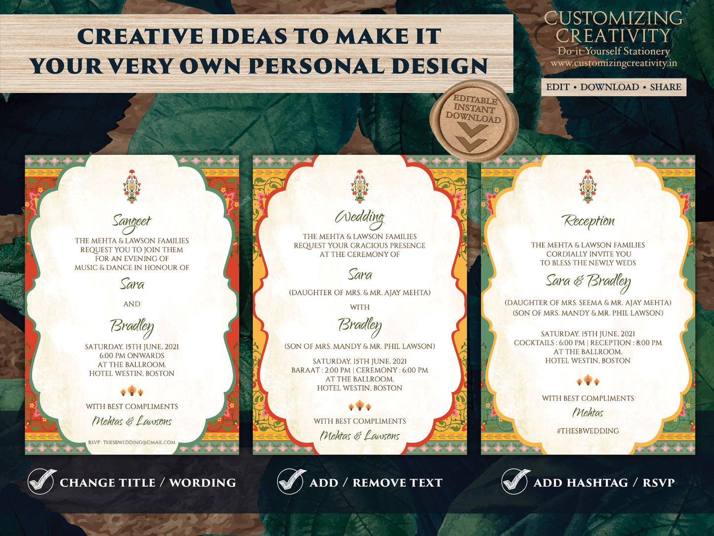 Indian Wedding Invitations as Hindu Wedding card, Hindu invitations Wedding as Royal Wedding invite, Indian invites for Hindu Shaadi cards