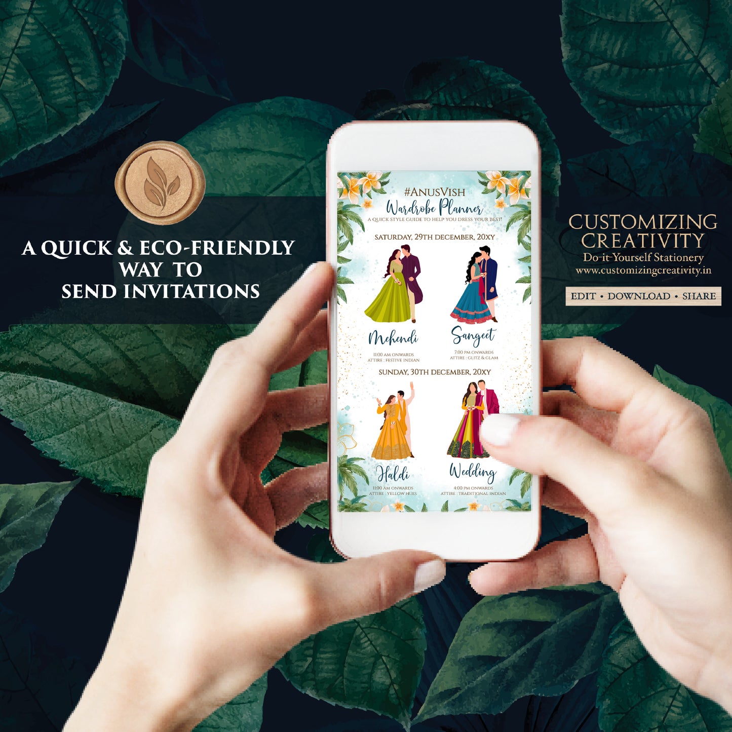 Indian wedding Timeline Indian wedding itinerary, Digital Hindu Wedding Wardrobe Planner & Indian Wedding Program, Hindu Wedding Program