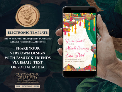Mehndi invitations as Mendhi invites, Henna Party invites Mehndi Invites, Mendhi Night invites & Digital Mehndi invites, Mehendi invitations