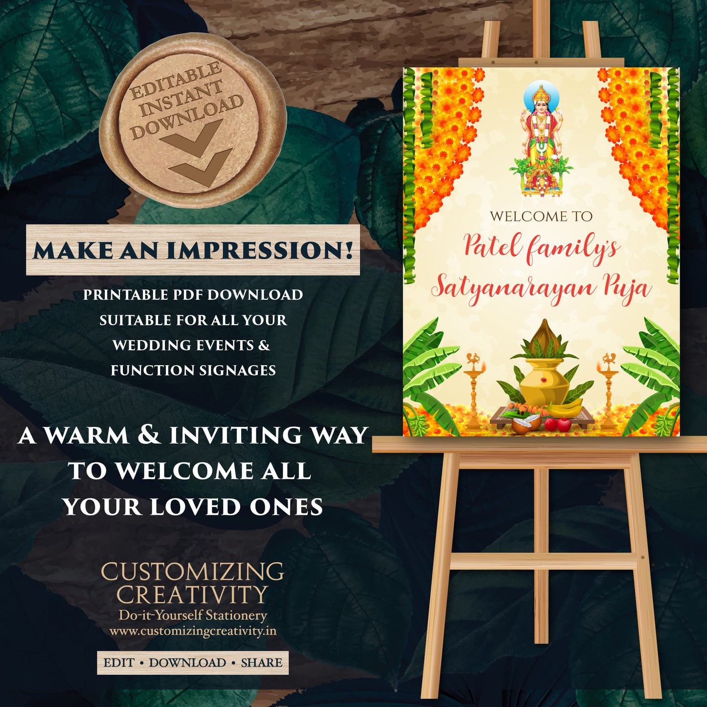 Satyanarayan Puja Welcome sign Indian welcome signs, Satyanarayan Pooja Indian pooja welcome signs Indian puja signs Satyanarayan katha