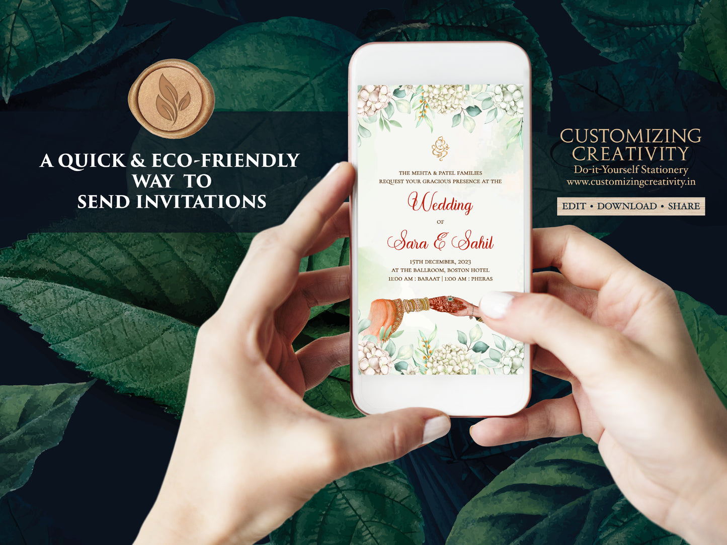Digital Indian Wedding invites & Digital Hindu wedding invitations, Digital Indian Wedding cards as Digital Indian Wedding invitations Hindu