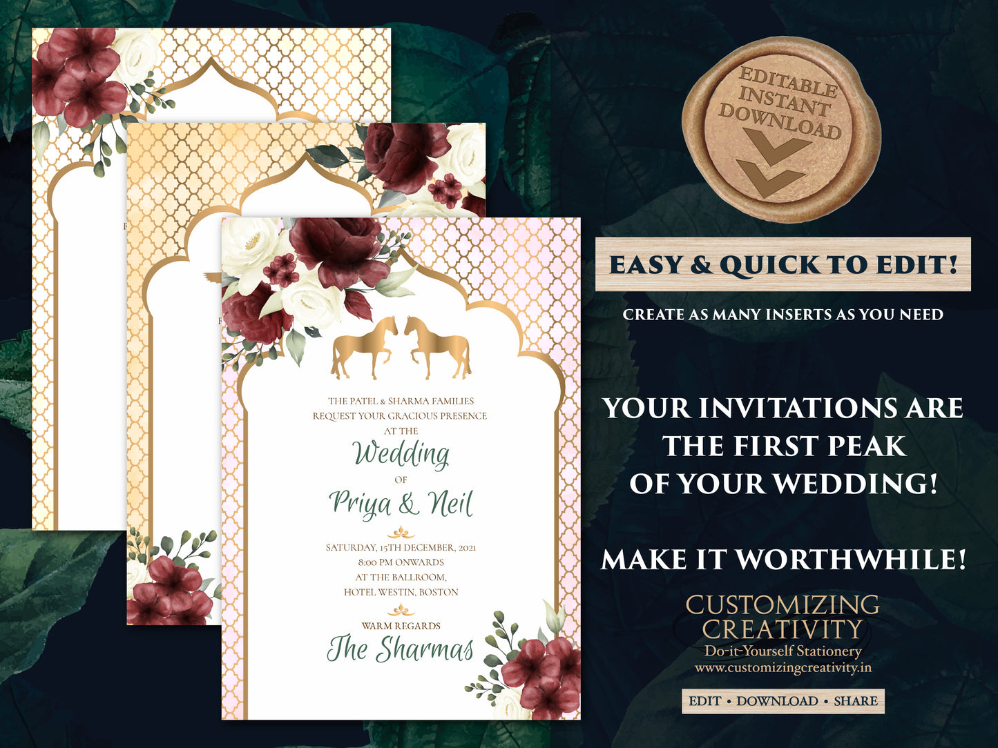 Indian Wedding Invitations as Elephant Invitation Indian, Peacock invitations Wedding as Indian invitations Hindu wedding, Indian Invites