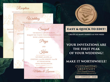 Sikh Wedding Invitations as Indian Wedding cards Sikh, Anand Karaj Invites & Sikh Wedding cards, Anand Karaj Wedding invites Sikh Wedding