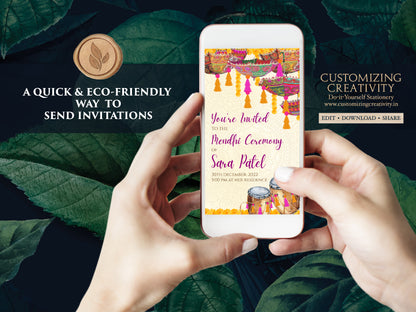 Henna Party invites Mehndi Invites, Mendhi Night invites & Digital Mehndi invites, Mehendi invitations, Mehndi invitations as Mendhi invites