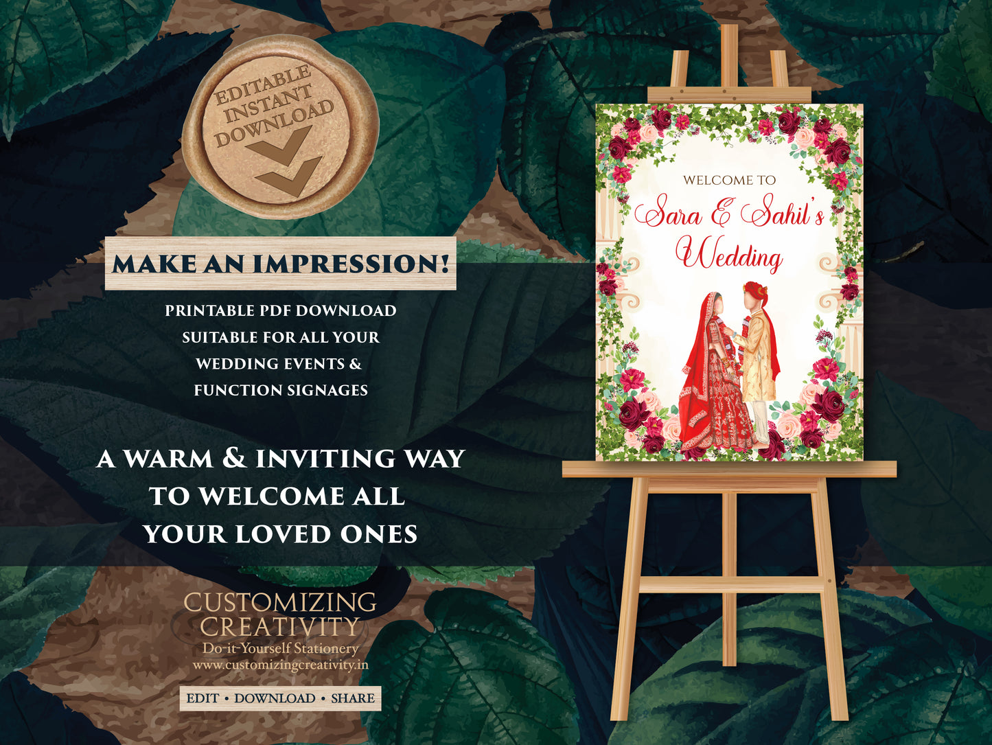 Indian Wedding decor as Desi Wedding Sign, Hindu Wedding sign Indian as Indian Wedding sign, Hindu Wedding Welcome sign Hindu Welcome sign
