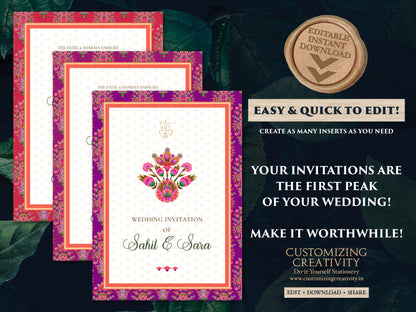 Indian wedding cards Indian wedding invitations, Hindu Wedding invites as Hindu Wedding cards, Hindu invitation & Hindu Wedding Invitation