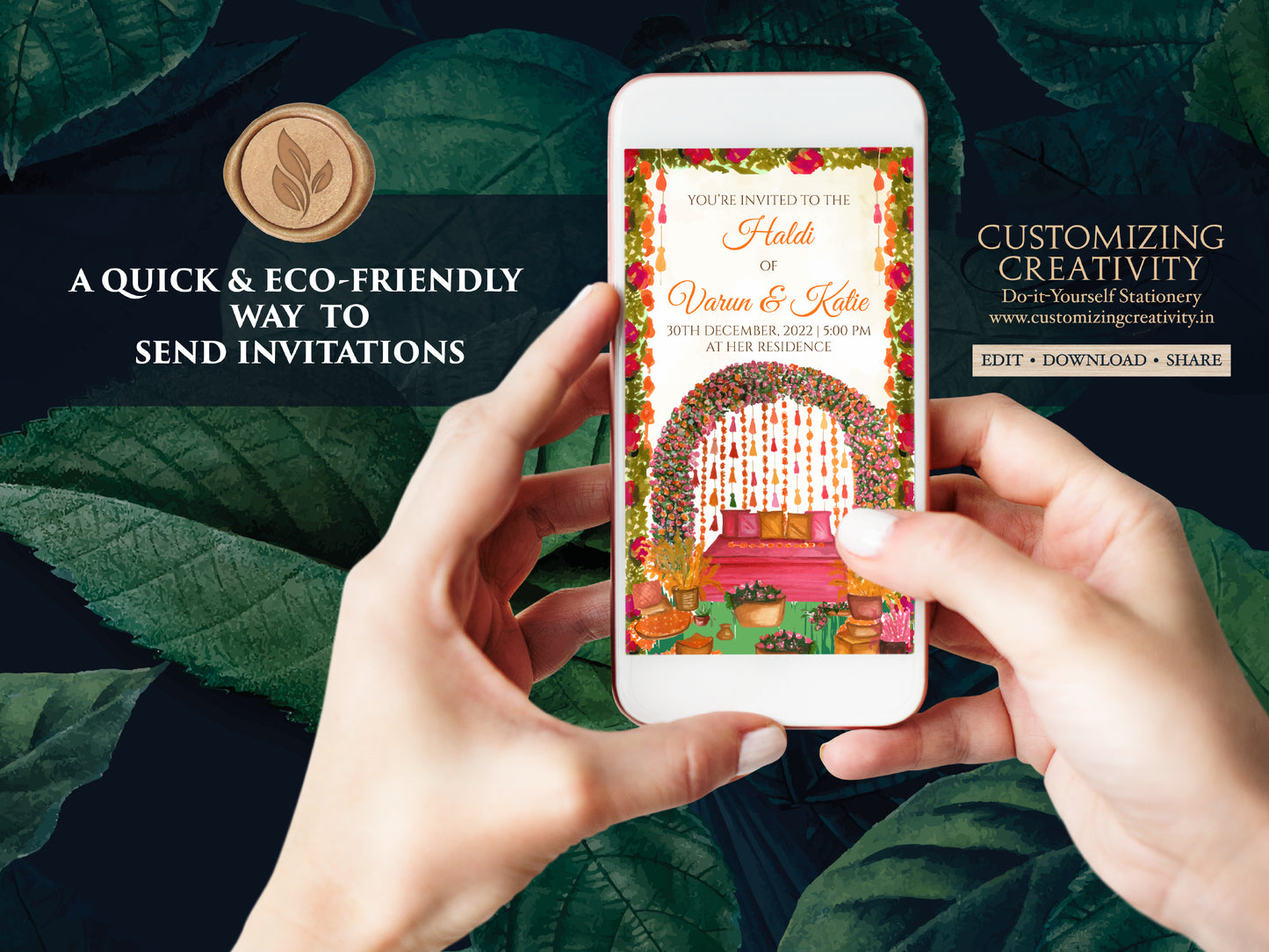 Holud invites as Pithi cards, Haldi invite card as Pithi invitations, Haldi invitations & Pithi Invites, Gaye Holud invitation as Haldi card