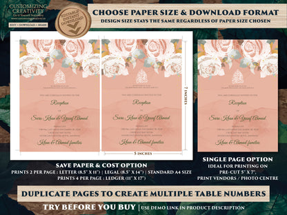 Muslim Invitations Pakistani Wedding cards, Digital Islamic wedding invitation & Digital Muslim wedding card Islamic as Digital Nikkah cards