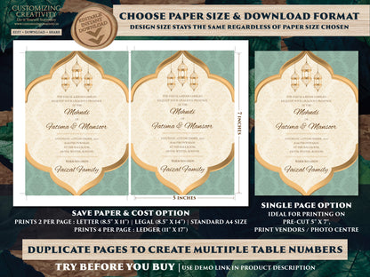 Muslim invitation as Arabic Wedding Card, Nikkah invitation a Muslim Wedding card Pastel, Nikah invite a Arabic invite, Muslim Mehndi invite