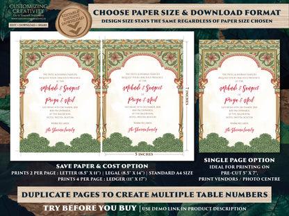 Indian wedding invitation Hindu Wedding invite, Digital Indian cards Hindu Wedding cards, Hindu invitation & Hindu Wedding Invitation Indian