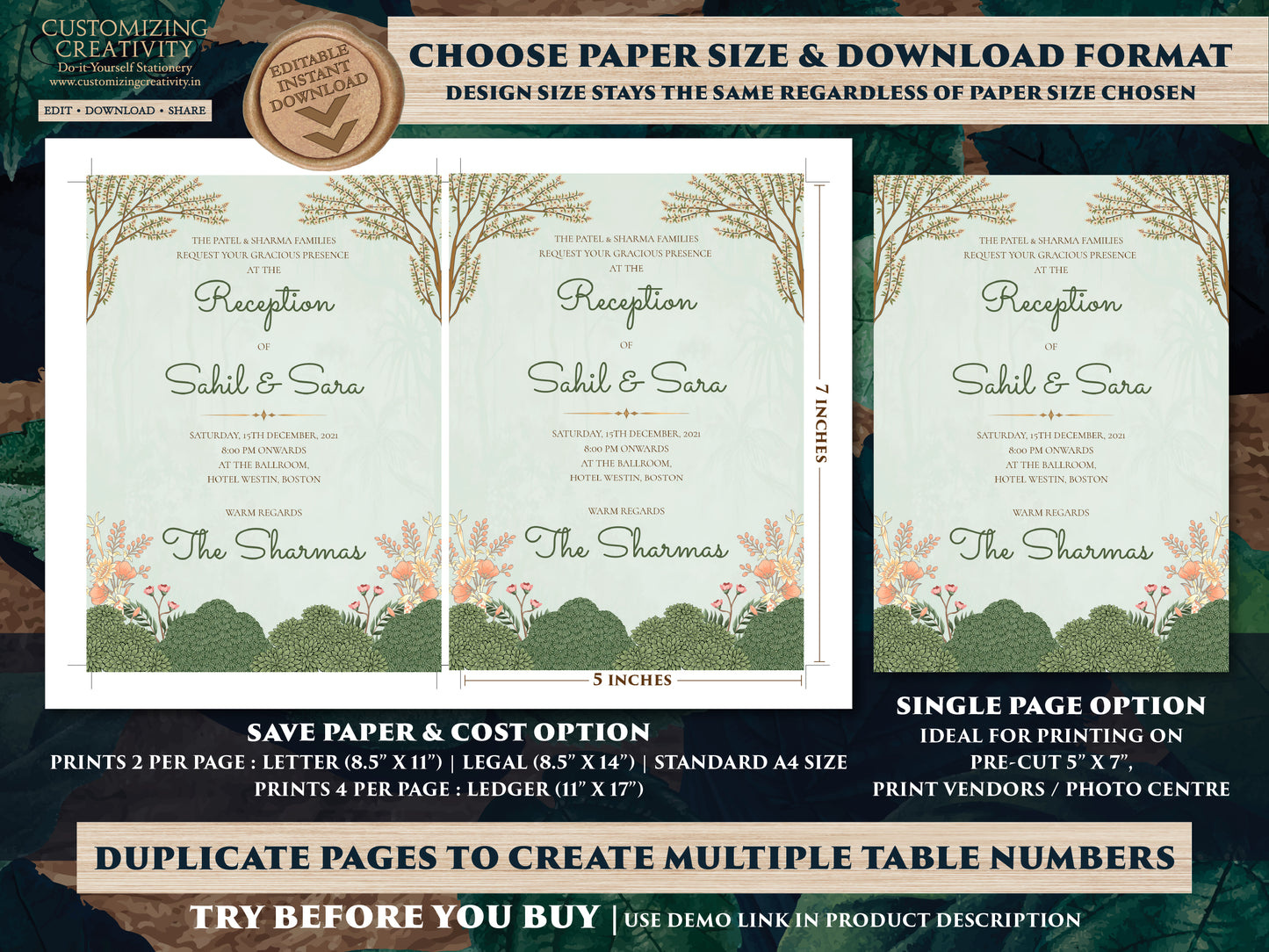 Indian wedding invitations Indian wedding cards, Hindu Wedding invites as Hindu Wedding cards, Hindu invitation & Hindu Wedding Invitation